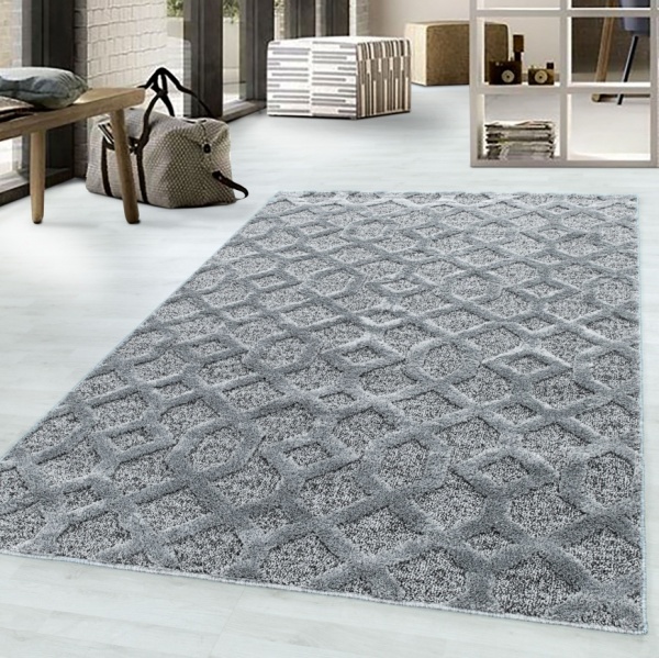 Roma Designer Grey Rug